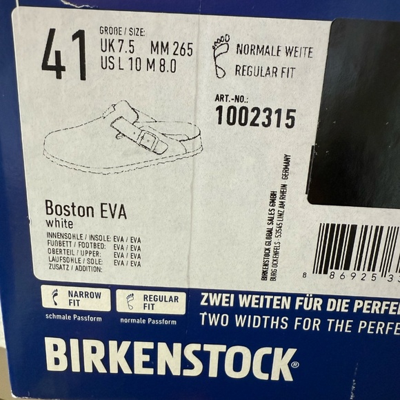 Birkenstock Boston Eva size 41 - Picture 4 of 5
